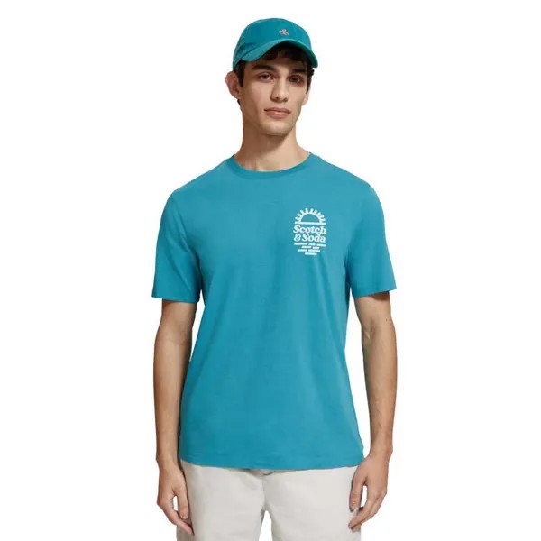 Футболка Scotch & Soda Left Chest Artwork T-Shirt, синий