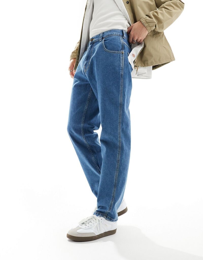 Синие джинсовые джинсы прямого кроя Dickies Houston