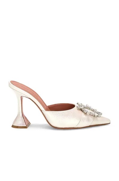 Мюли Amina Muaddi Begum Metallic Nappa, цвет Hologram Crackle