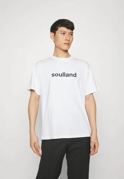 Футболка с принтом Ocean Unisex Soulland, белый