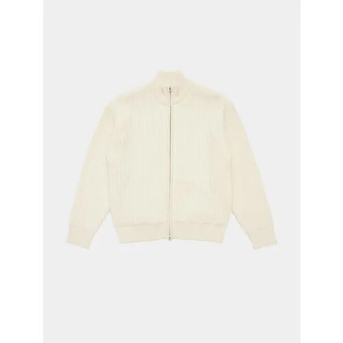 Кардиган AMOMENTO Full Needle Blouson, размер M, бежевый