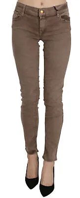 Джинсы CYCLE Хлопковые эластичные коричневые брюки узкого кроя с заниженной талией W30 Рекомендуемая розничная цена 475 долларов США