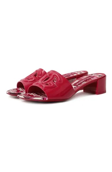 Кожаные мюли Crystal Dolce & Gabbana