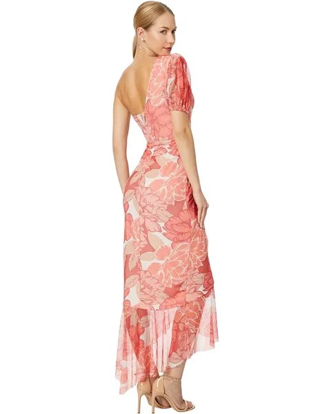 Платье BCBGMAXAZRIA Long Evening Dresses, цвет Coral Combo