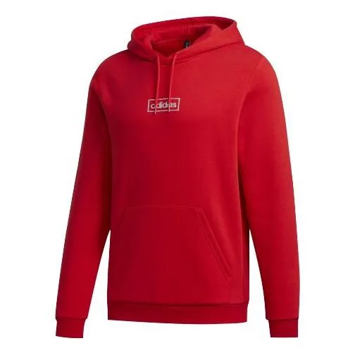 Толстовка Men's adidas neo Series Small Logo Suede Red Pullover, красный