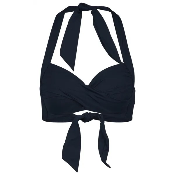 Верх бикини Seafolly Women's Collective Twist Soft Cup Halter, цвет True Navy