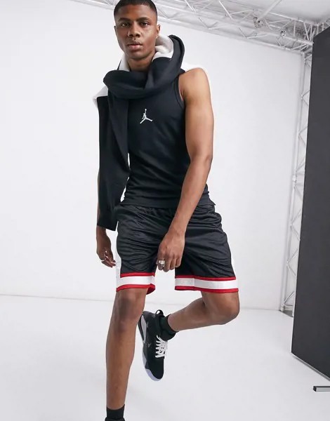 Черная майка Nike Jordan Alpha Buzzer-Черный