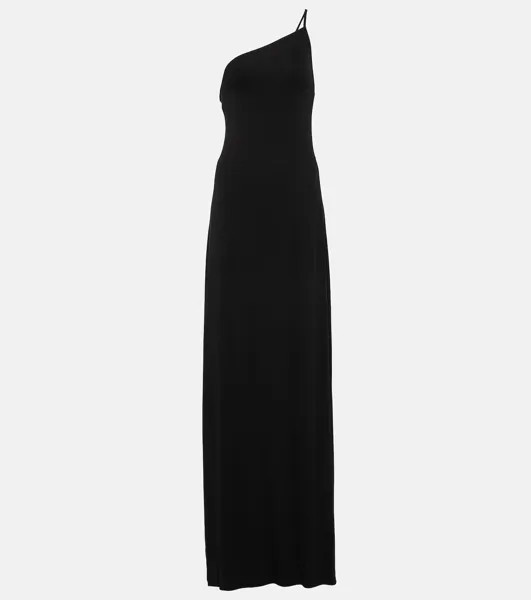 Платье Elinor из джерси на одно плечо NILI LOTAN, черный