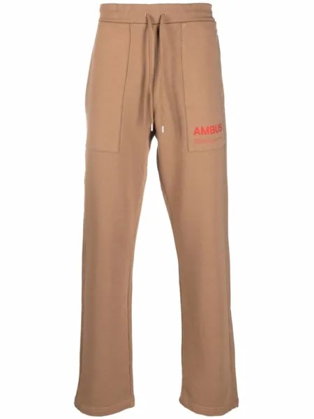 AMBUSH спортивные брюки с логотипом, нейтральный цвет