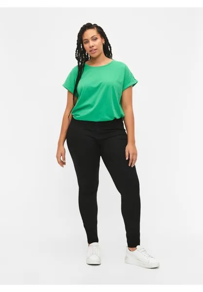 Базовая футболка 2-PACK SHORT SLEEVED Zizzi, цвет kelly green black