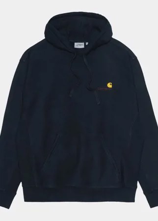 Толстовка с капюшоном CARHARTT WIP Hooded American Script Sweatshirt Black 2021