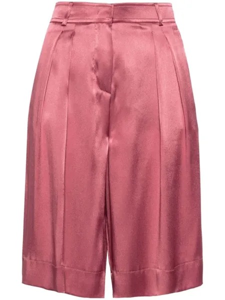 Alberta Ferretti атласные шорты, розовый