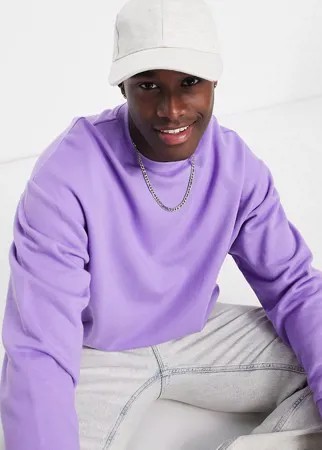 Фиолетовый oversize-свитшот ASOS DESIGN-Фиолетовый цвет