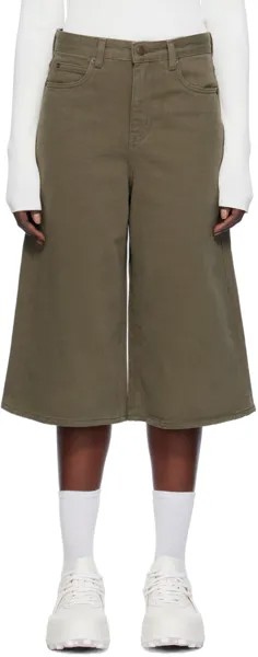 Джинсовые шорты цвета хаки с пятью карманами Low Classic