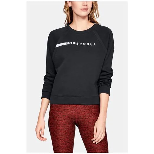 Свитшот Rival Fleece Crew Under Armour 1317859-001 Черный 44