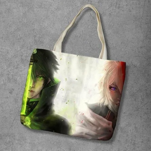Сумка шоппер Anime Dakimakura, фактура рельефная, мультиколор