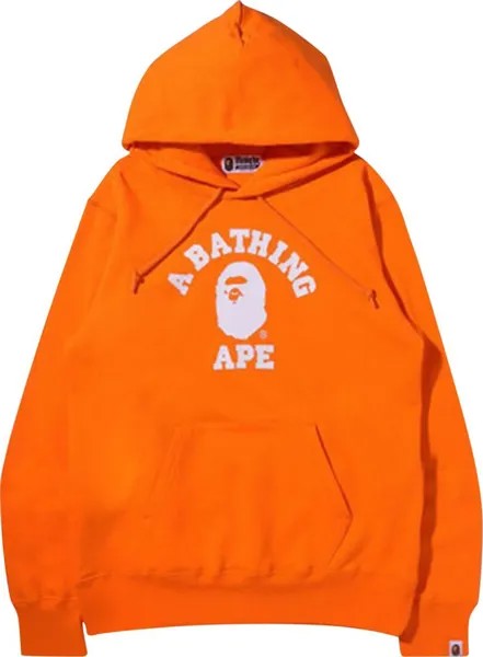 Худи BAPE College Pullover Hoodie 'Orange', оранжевый
