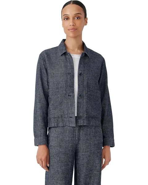 Куртка Eileen Fisher Classic Collar, цвет Denim