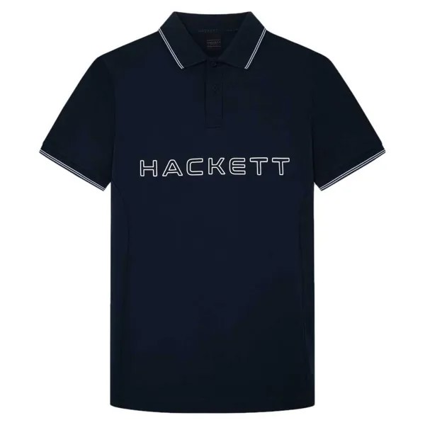 Поло с коротким рукавом Hackett Hs, синий