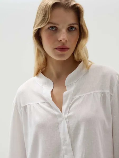 Блуза с пышными рукавами Hybrid, цвет optical white