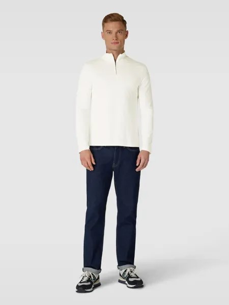 Лонгслив с воротником стойкой Calvin Klein, молочный