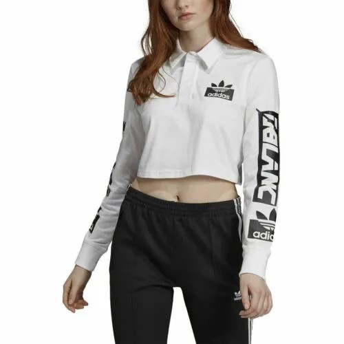 [FI7144] Женская футболка-поло Adidas Olivia LeBlanc Rugby Polo с длинными рукавами