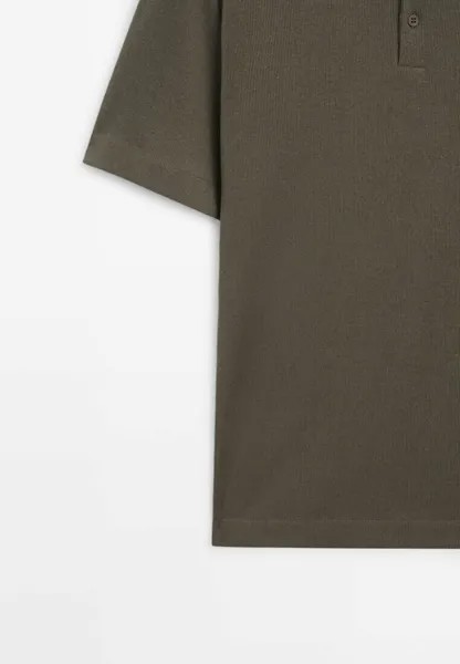Рубашка поло Massimo Dutti, зеленый