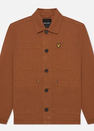 Мужская куртка Lyle & Scott Chore, цвет коричневый, размер XL