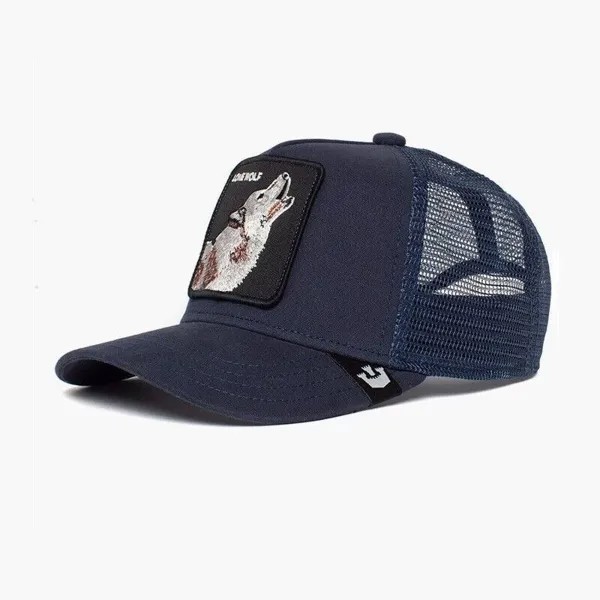 Hat Ребенок Волк Goorin Bros Kids Animal Lone Wolf Navy Blue Little Howler