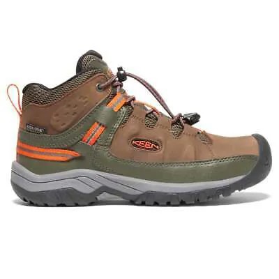 Коричневые повседневные ботинки Keen Targhee Mid Waterproof Hiking Youth Boys 1026299