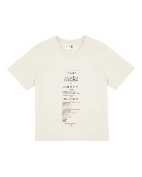 Хлопковая футболка MM6 Maison Margiela