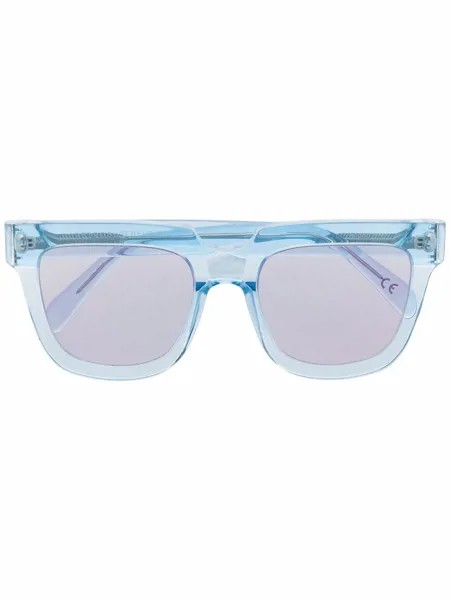 Retrosuperfuture transparent-effect oversize-frame sunglasses