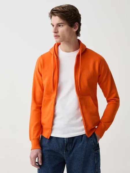 Плюшевая толстовка с молнией во всю длину Ovs, цвет orange
