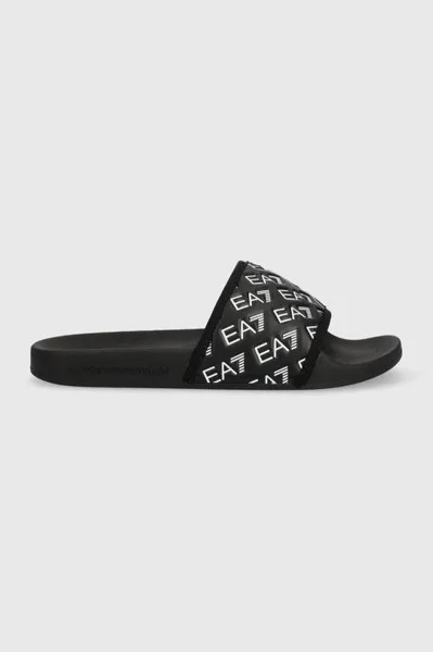Шлепанцы XCP010 XK340 N078 EA7 Emporio Armani, черный