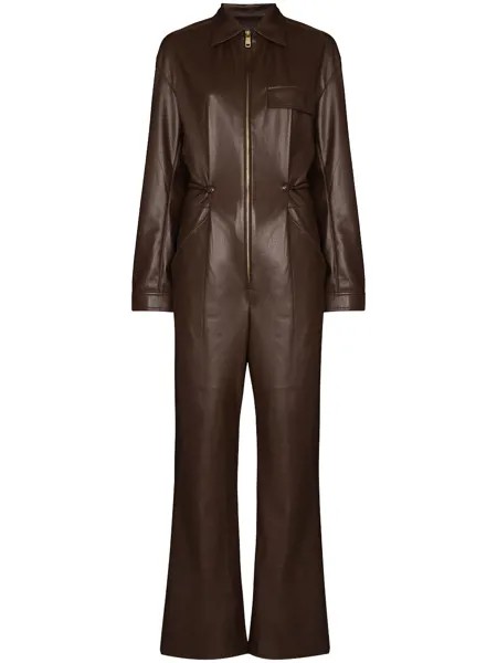 Nanushka artificial leather jumpsuit