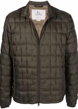 Woolrich пуховик с нашивкой-логотипом