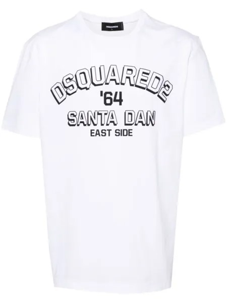 Dsquared2 футболка с тисненым логотипом, белый