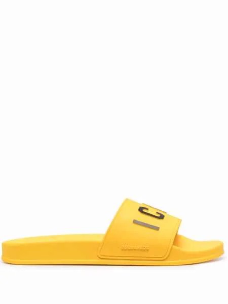 Dsquared2 шлепанцы с принтом Icon