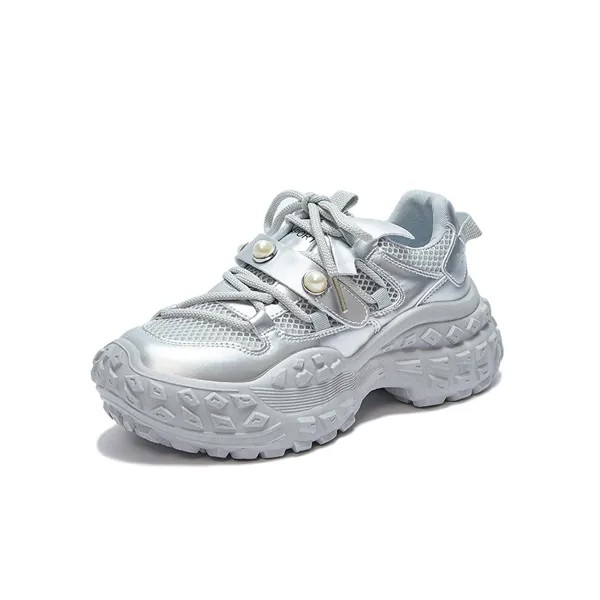 Кроссовки Slazenger Chunky Sneakers Women's Low-top, бежевый