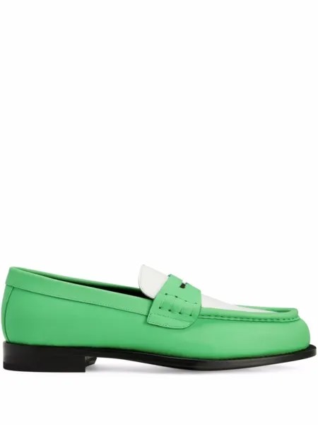 Giuseppe Zanotti лоферы Euro, зеленый