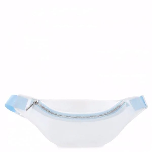 Поясная сумка женская Calzetti TRANSPARENT BELT BAG NEW, белый/голубой