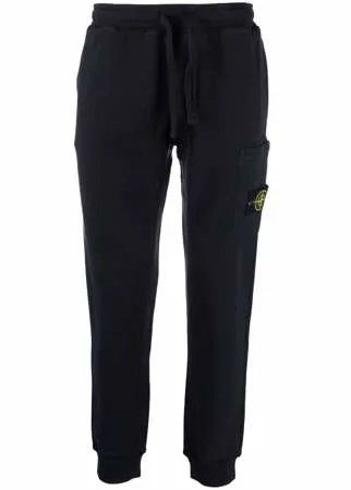 Stone Island спортивные брюки с нашивкой-логотипом