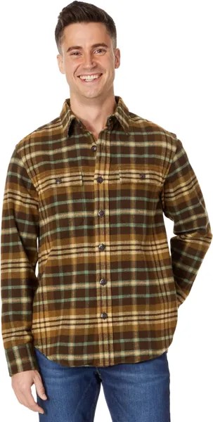 Рубашка Signature Chamois Plaid L.L.Bean, цвет Darkest Brown