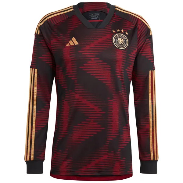 Лонгслив adidas Performance Fußballtrikot DFB WM 2022 Away, черный