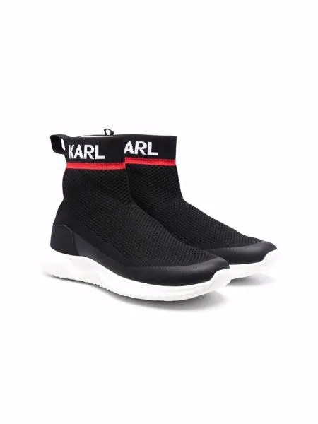 Karl Lagerfeld Kids кроссовки-носки Karl