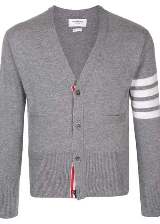 Thom Browne кардиган с V-образным вырезом и полосками 4-Bar