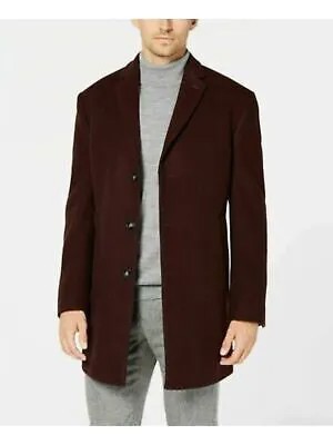 CALVIN KLEIN Мужская однобортная куртка Prosper Burgundy, пальто 44L