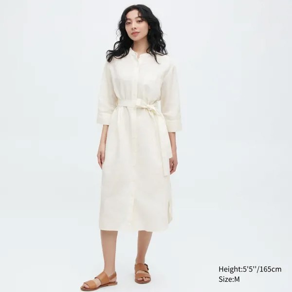 Платье-рубашка из смеси льна UNIQLO, часть 7