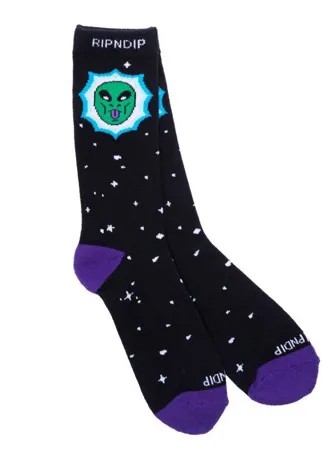 Носки RIPNDIP Nebula Socks Black 2021