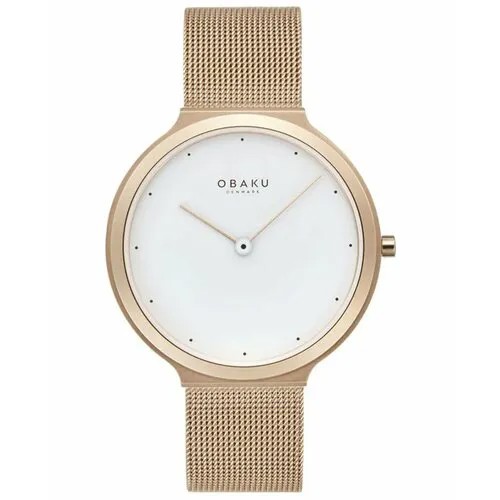 Наручные часы OBAKU V269LXVWMV, белый, золотой